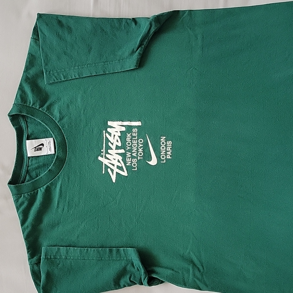 Nike x Stussy International T-Shirt Green Size M (Pre-owned)
